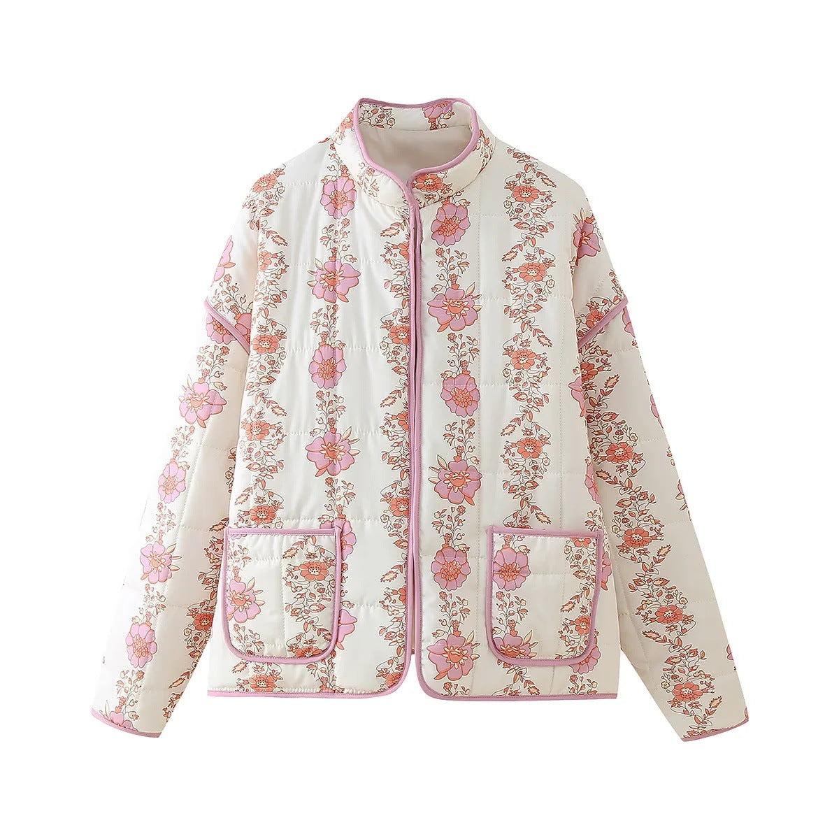 Women's New French Retro Pattern Print Jackets