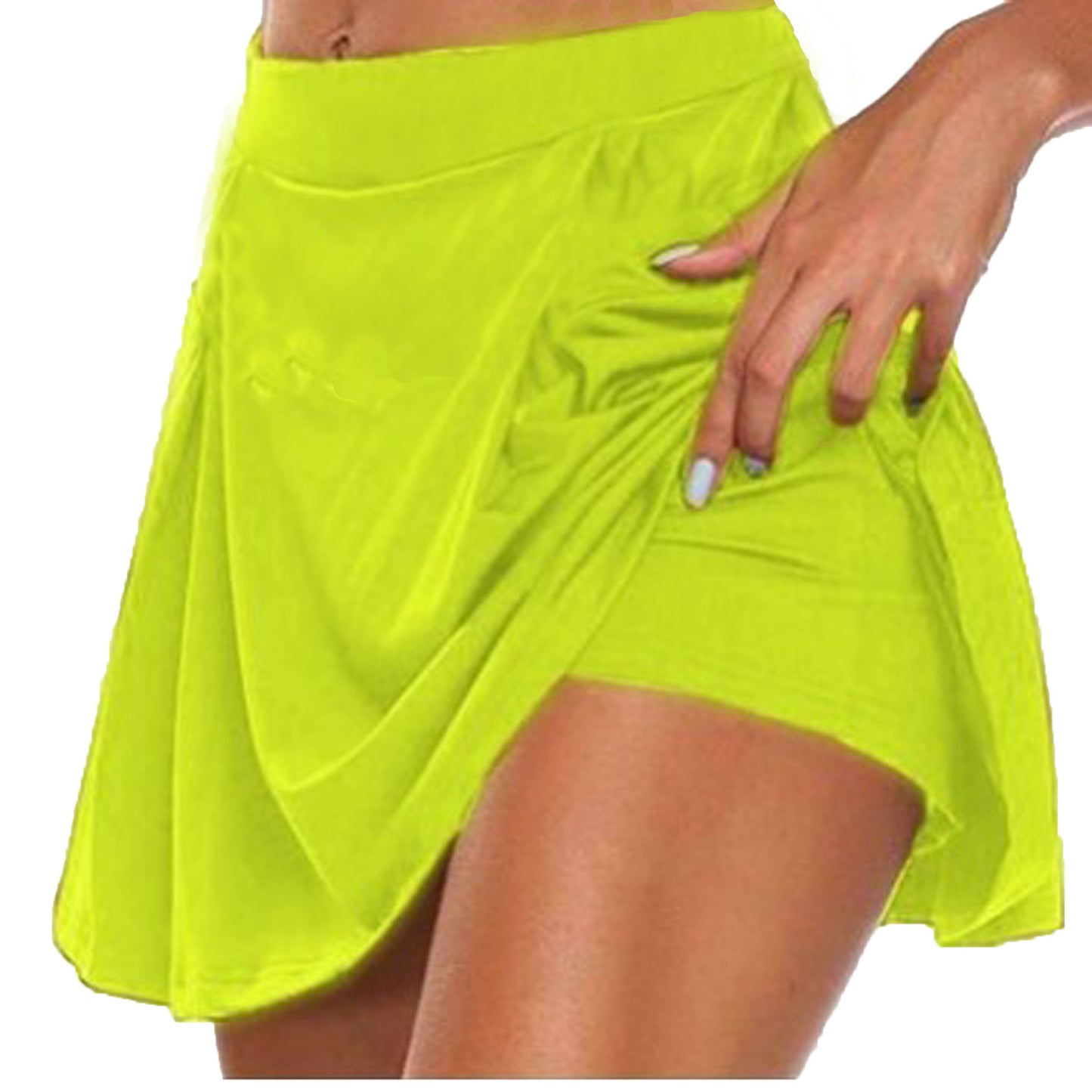 Women's Basic Style Summer Solid Color Two-piece Skirts