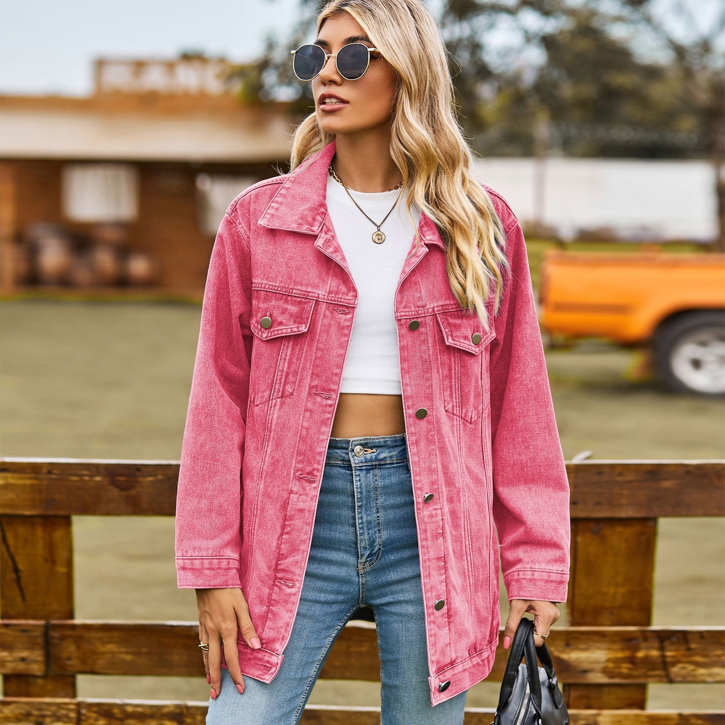 Women's Classic Retro Loose Denim For Jackets