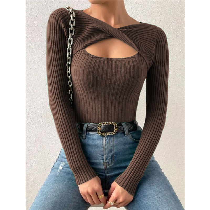 Women's Popular New Irregular Twisted Pullover Sweaters