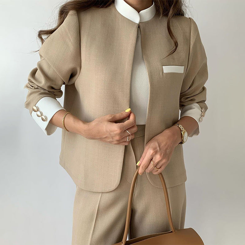 Women's High-grade Commute Leisure Temperament Color Matching Suits