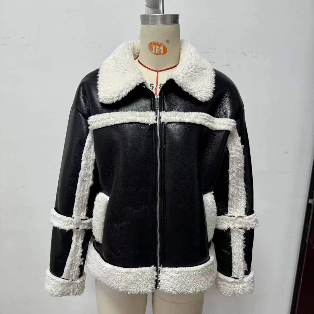 Women's Fur Integrated Lamb Effect For Jackets