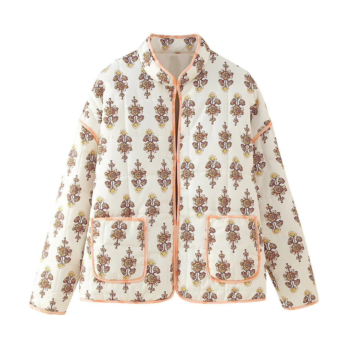 Women's New French Retro Pattern Print Jackets