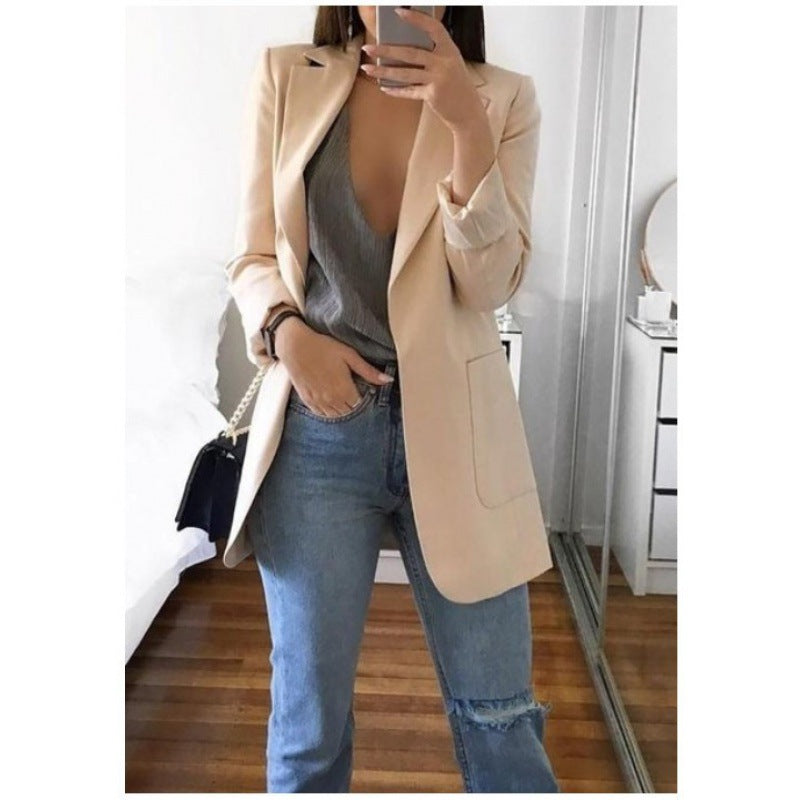 Women's Cool Fashion Polo Collar Graceful Blazers