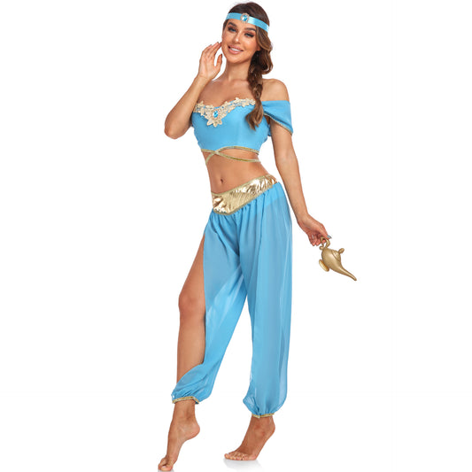 Sexy Lamp Of Aladdin Princess Jasmine Dress Festival Party Costumes