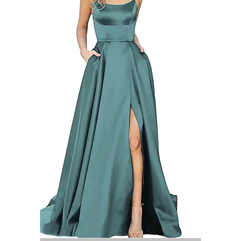 Dress Long Slimming Shoulder Hollow Girlfriends Evening Dresses