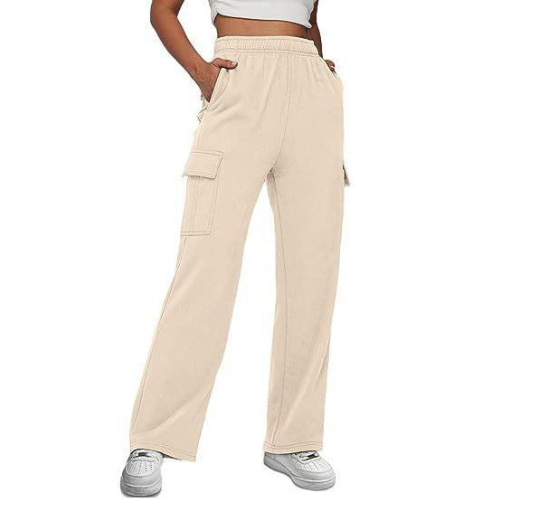 Women's Sports High Waist Tooling Slimming Straight Pants