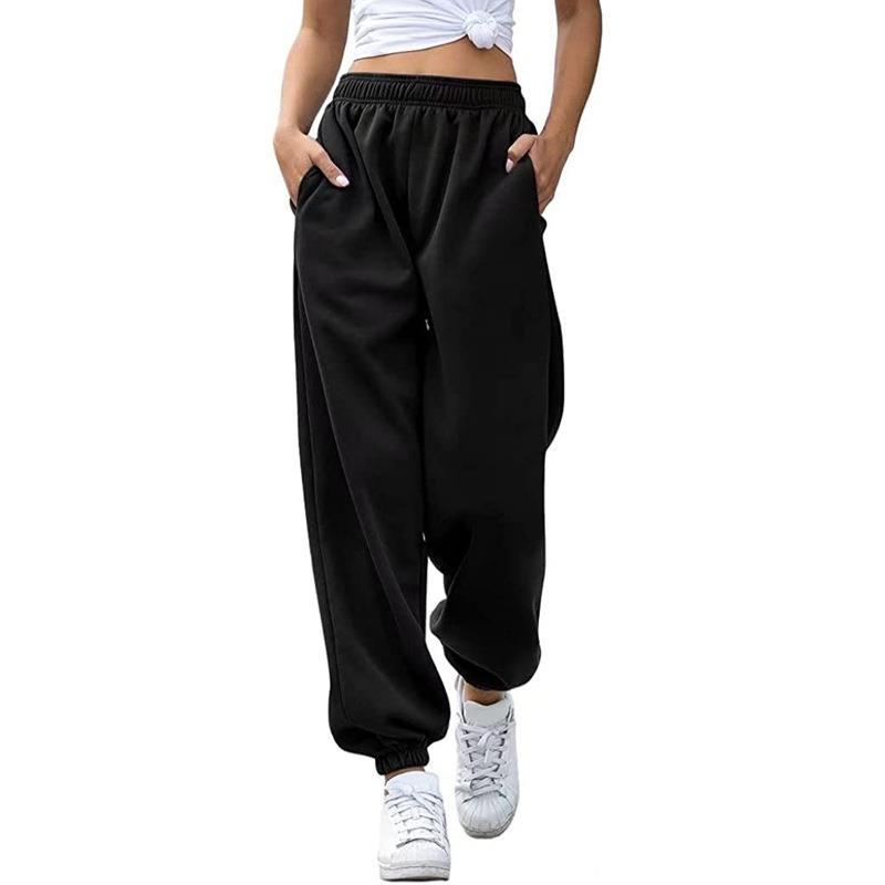 Women's High Waist Casual Sports Ankle Banded Pants