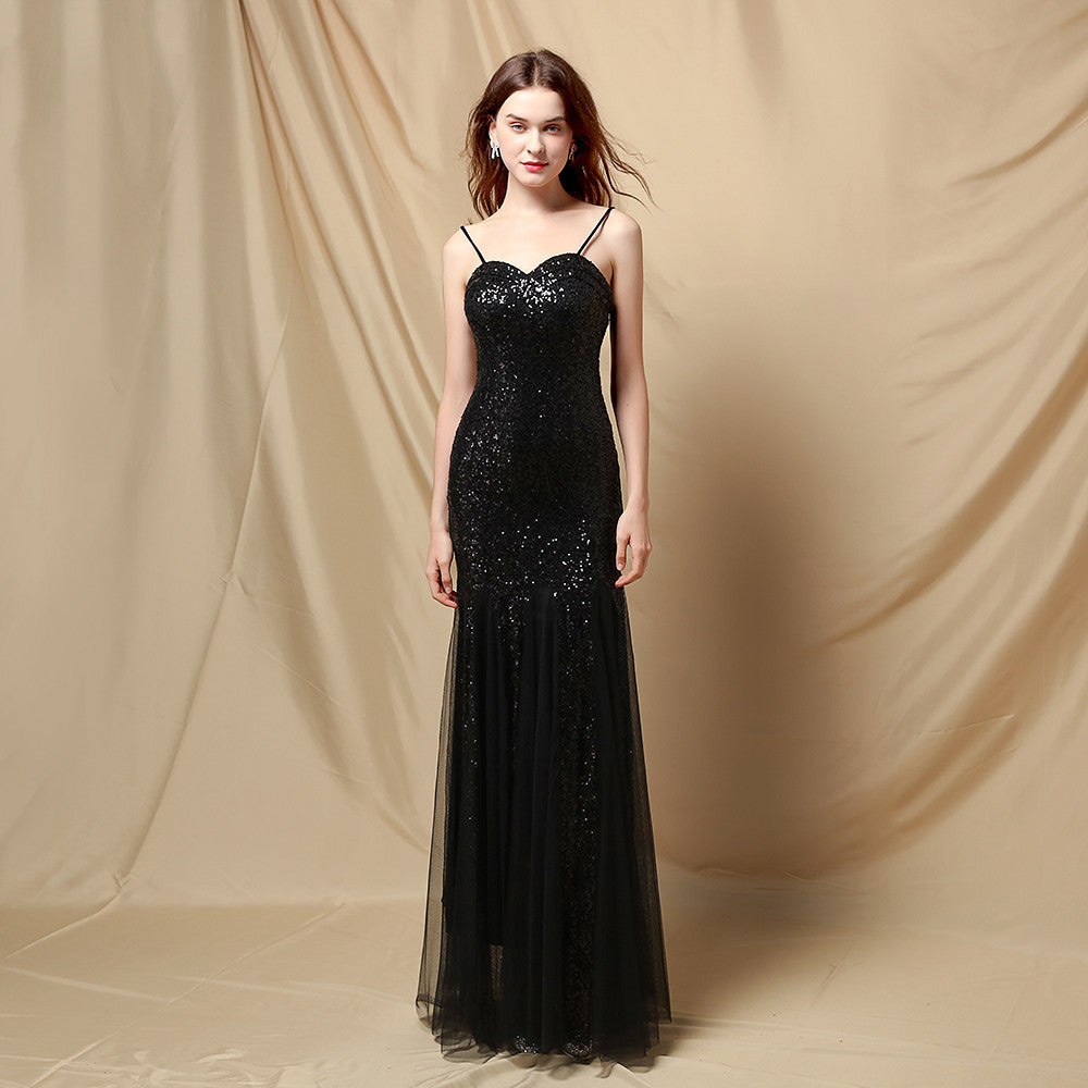 Sling Appreciation Dinner Fishtail Car Model Evening Dresses