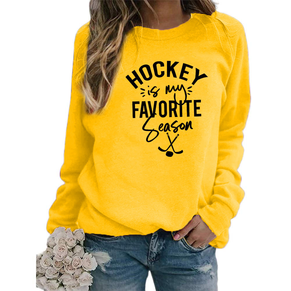 Printed Crew Neck European Big Loose Sweaters