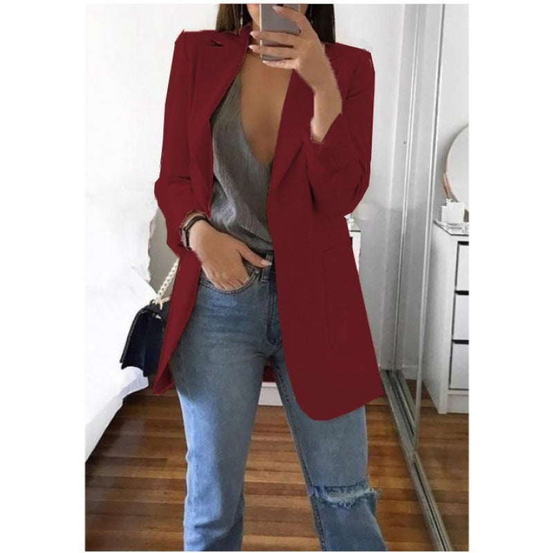 Women's Cool Fashion Polo Collar Graceful Blazers