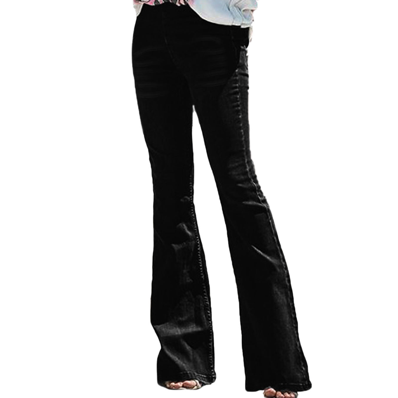 Women's Durable High Waist Slim Horseshoe Jeans