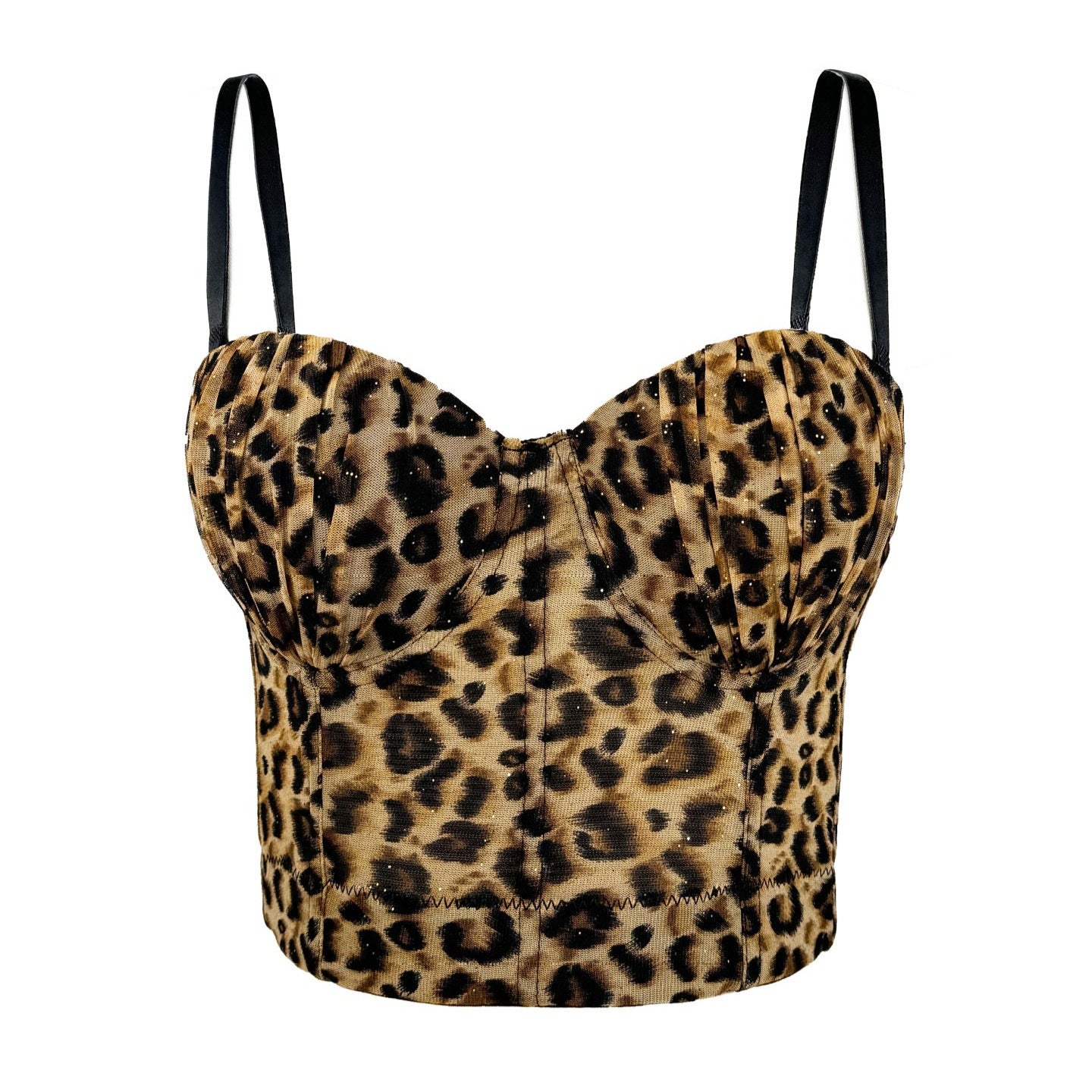 Sexy Leopard Print Small Sling Outer Wear Summer High-grade Vests