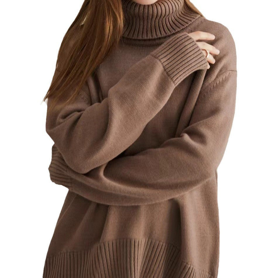 Solid Color Pullover Not Easy To Knitwear