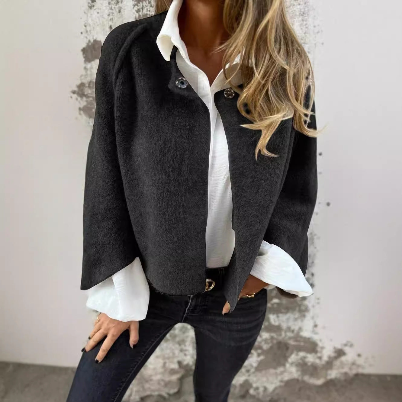 Fashion Comfortable Creative Cashmere Long Sleeve Coats