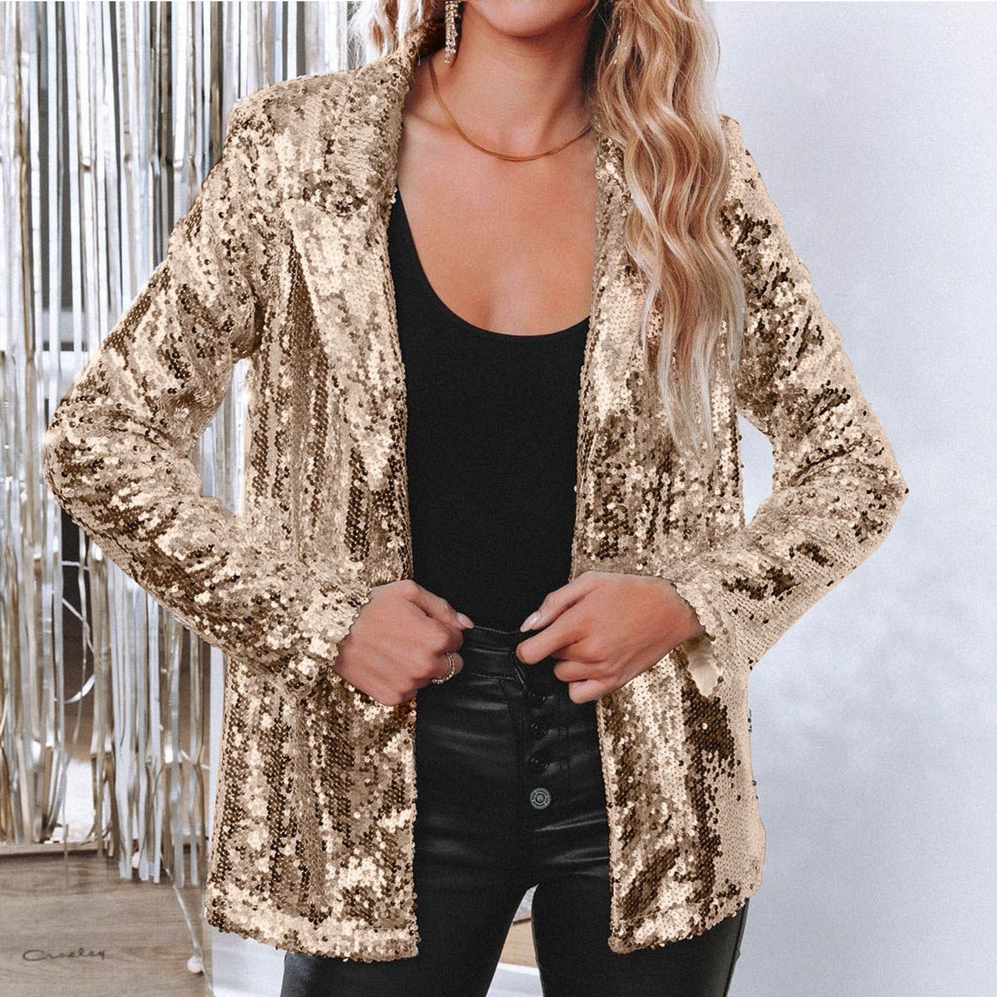 Women's Small Commute Style Lapel Long Sleeve Blazers