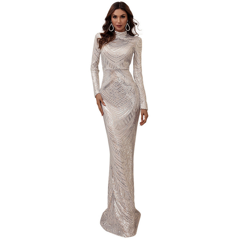 Party Dress Female Banquet Temperament Host Evening Dresses