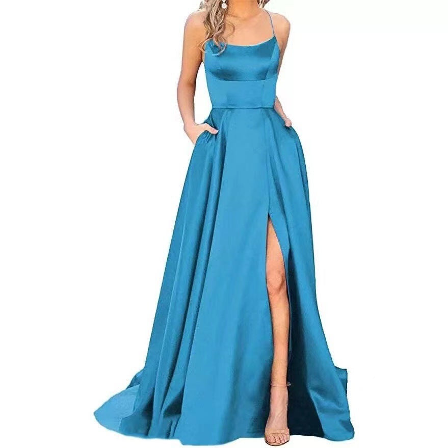 Dress Long Slimming Shoulder Hollow Girlfriends Evening Dresses