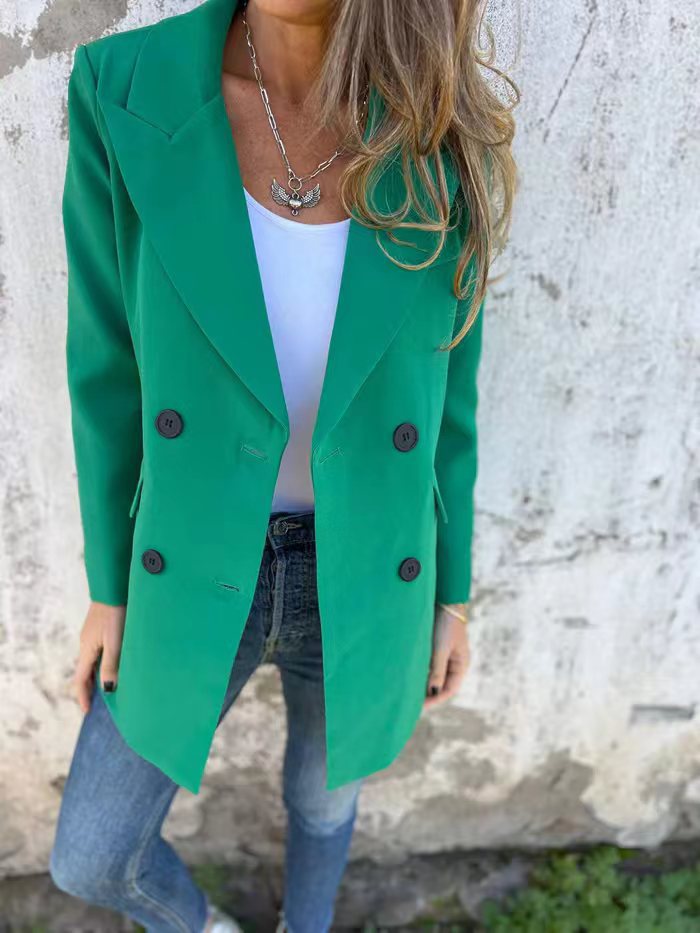 Women's Autumn Solid Color Fashion Long Sleeve Blazers