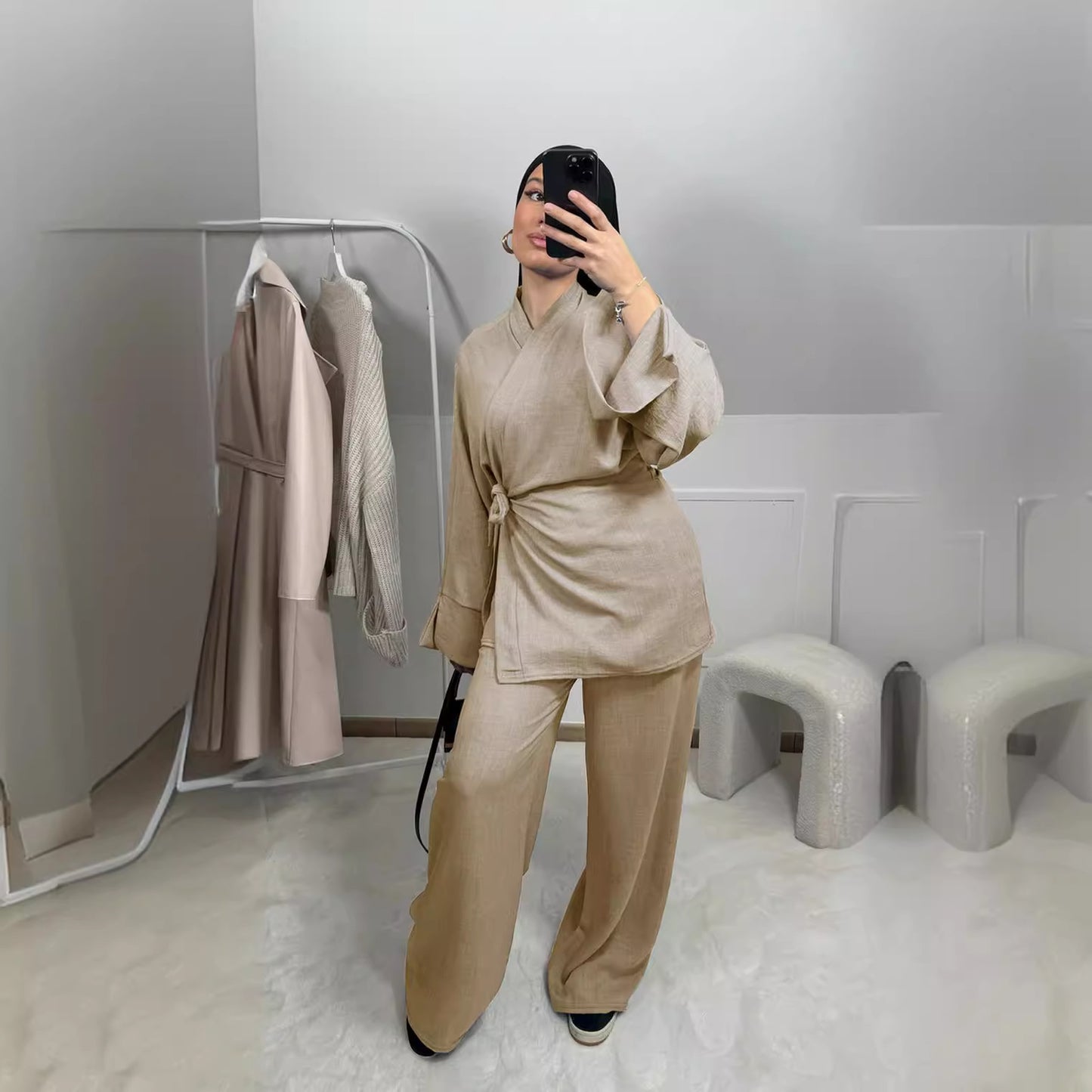 Charming Pretty Durable Slouchy Turkish Two-piece Suits