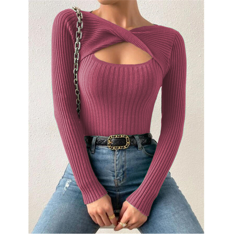 Women's Popular New Irregular Twisted Pullover Sweaters