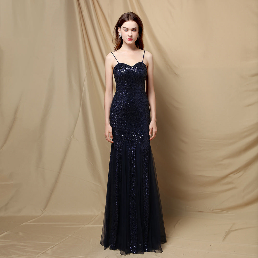 Sling Appreciation Dinner Fishtail Car Model Evening Dresses