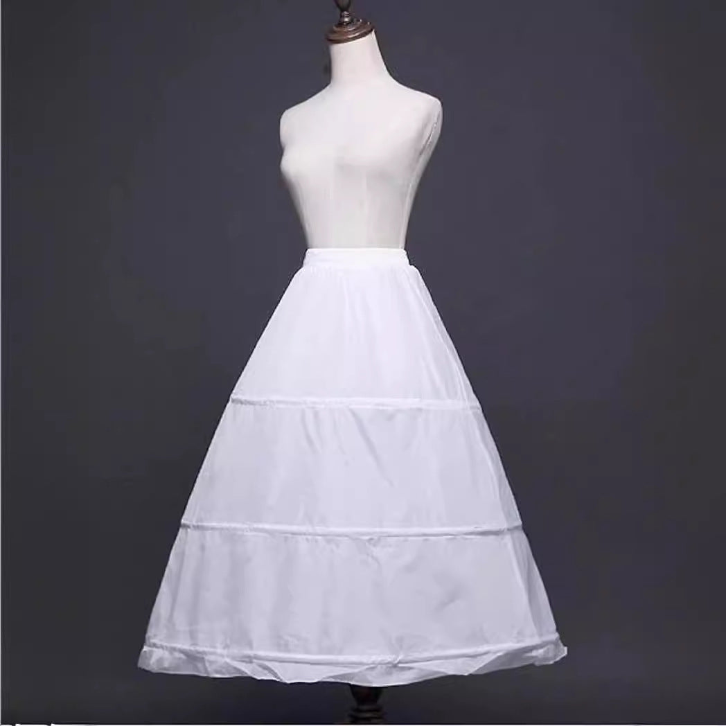 Three Steel Rings Pettiskirt Crinoline Dress Wedding Dresses