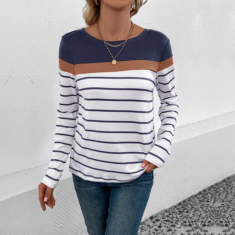 Women's Pretty Durable Spring Long-sleeved Striped Knitwear