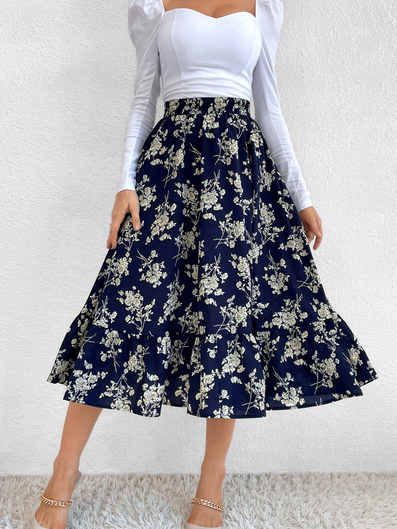 Women's Fashion Mid-length Slim Fit A- Line Skirts