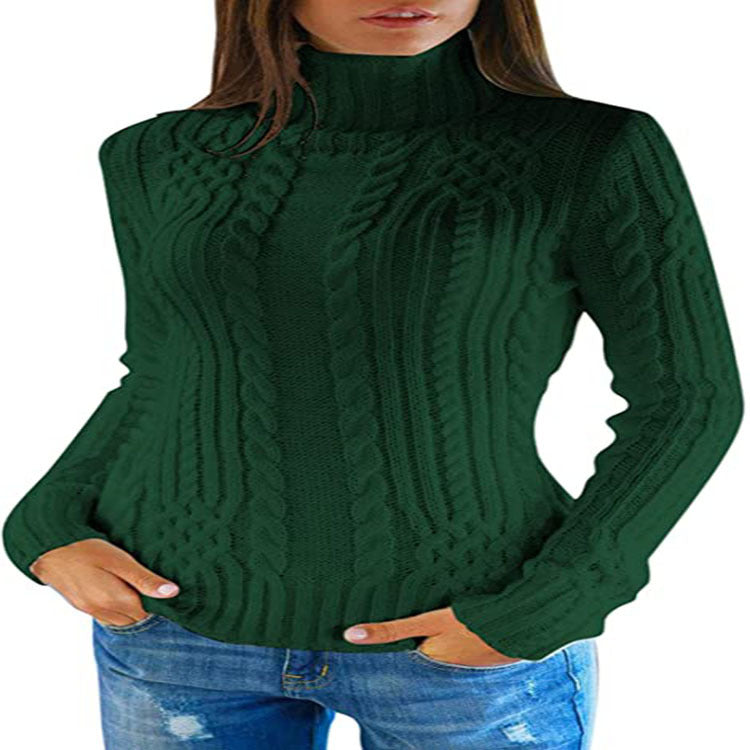 Women's Pretty Turtleneck Fashion Slim Fit Sweaters