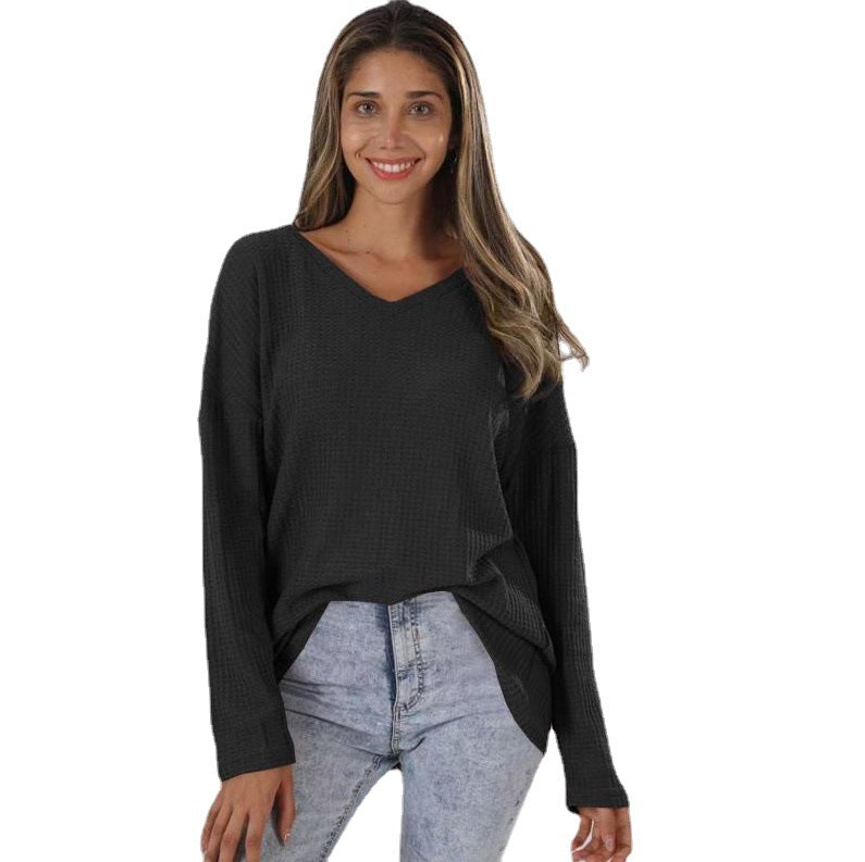 Women's Loose Street Knitted Bottoming Shirt Knitwear