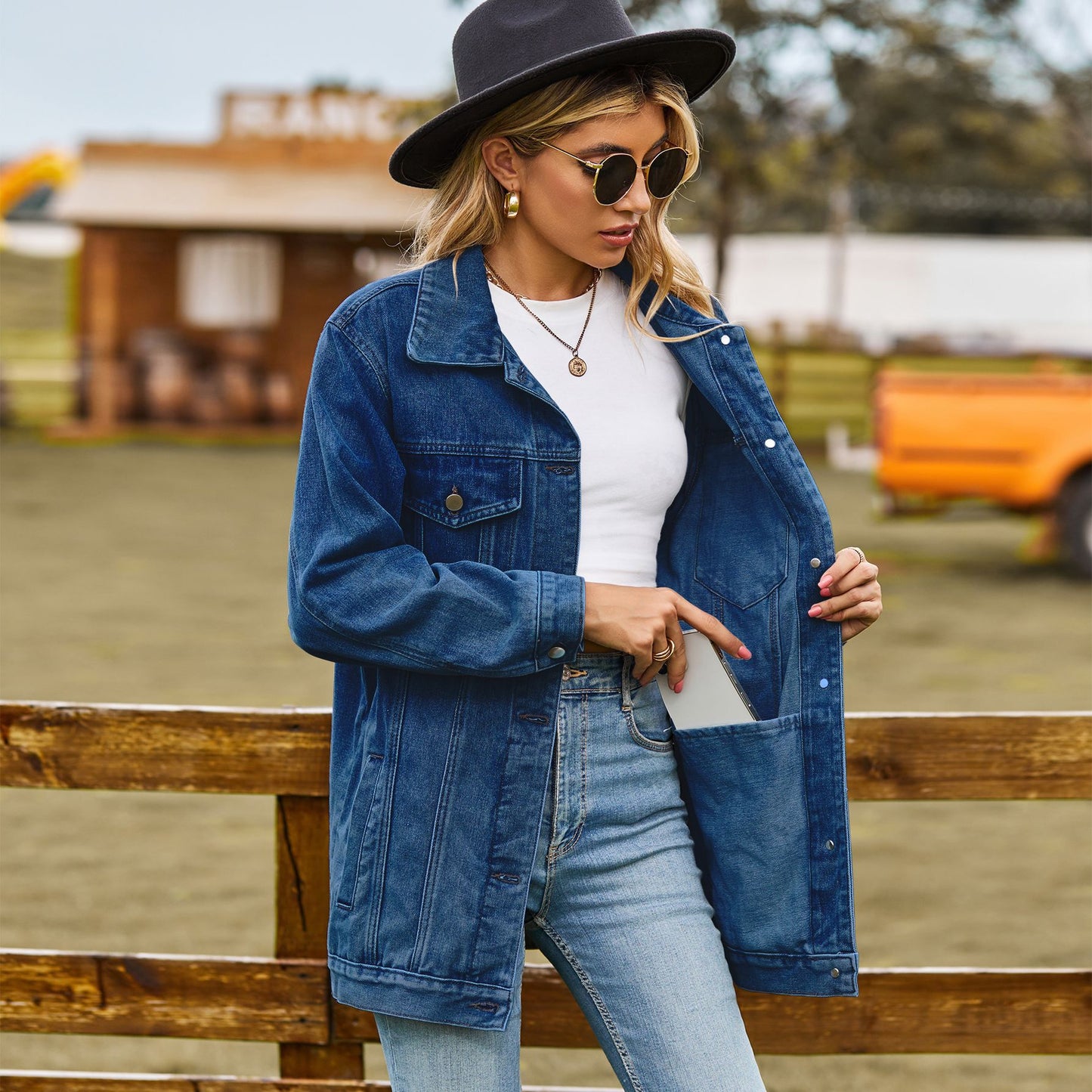 Women's Classic Retro Loose Denim For Jackets