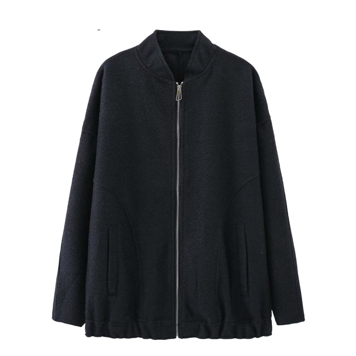 Women's Versatile Spring Large Pocket Bomber Coats