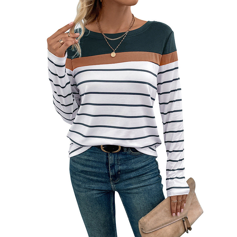 Women's Pretty Durable Spring Long-sleeved Striped Knitwear