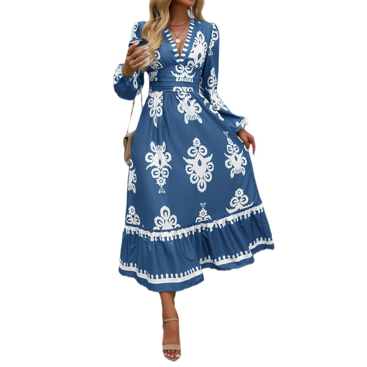 Women's Dress Elegant Printed A- Line Dresses