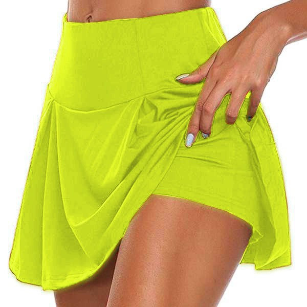 Women's Basic Style Solid Color Two-piece Ladies Skirts