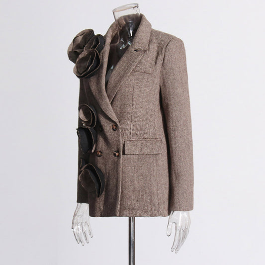 Women's Retro Elegance Double Breasted Autumn Handmade Blazers