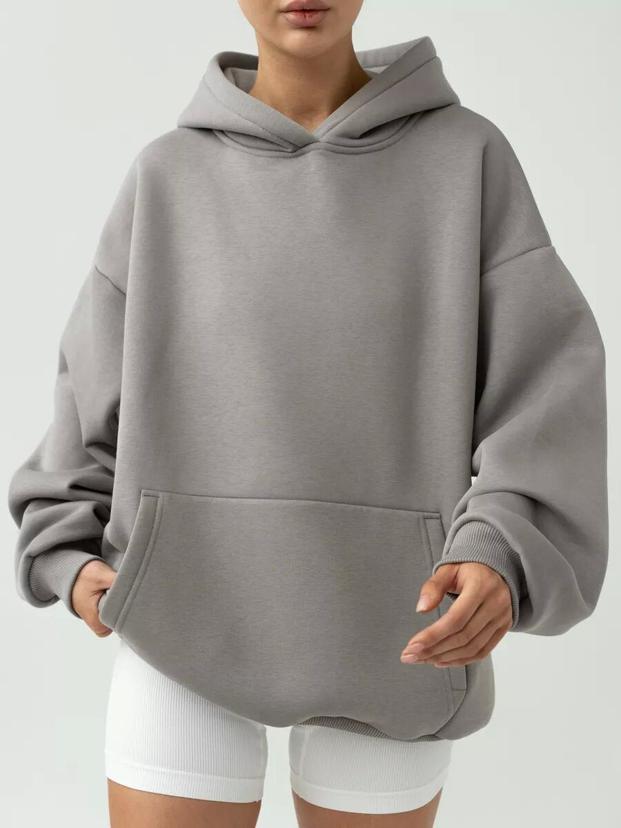 Women's Long-sleeved Hooded Pullover Loose Casual Sweaters