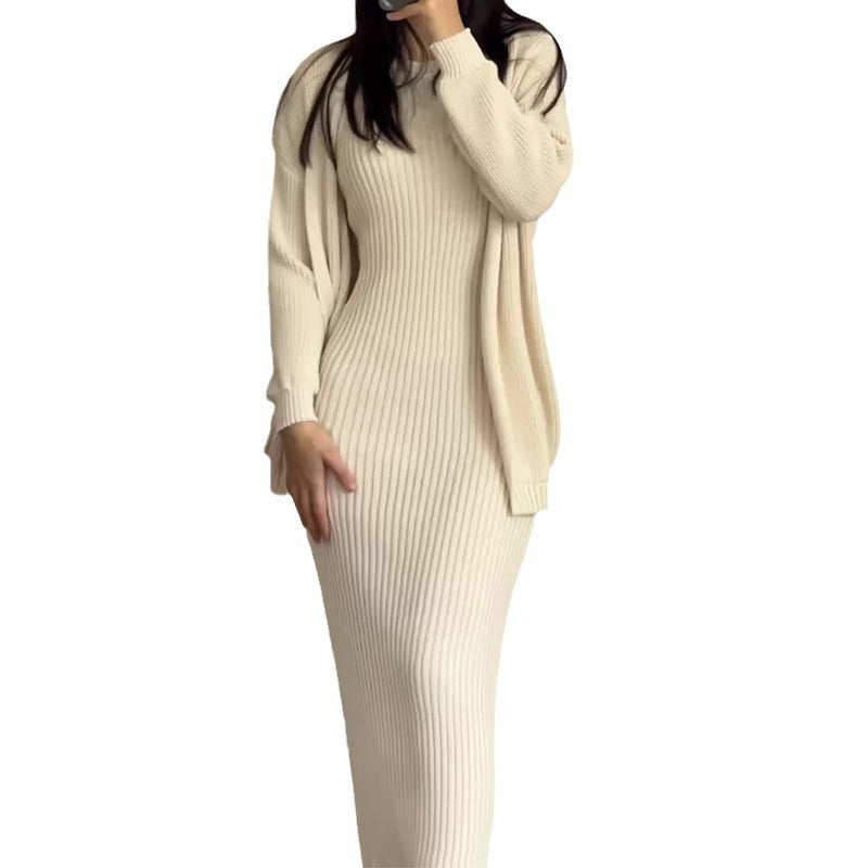 Elegant High-grade Shawl Knitted Comfortable Round Suits