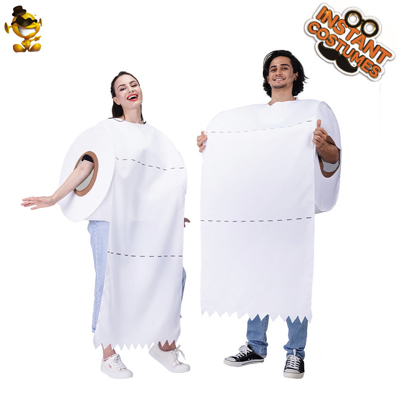 Rouleaux de papier toilette parodiés pour couple d'Halloween