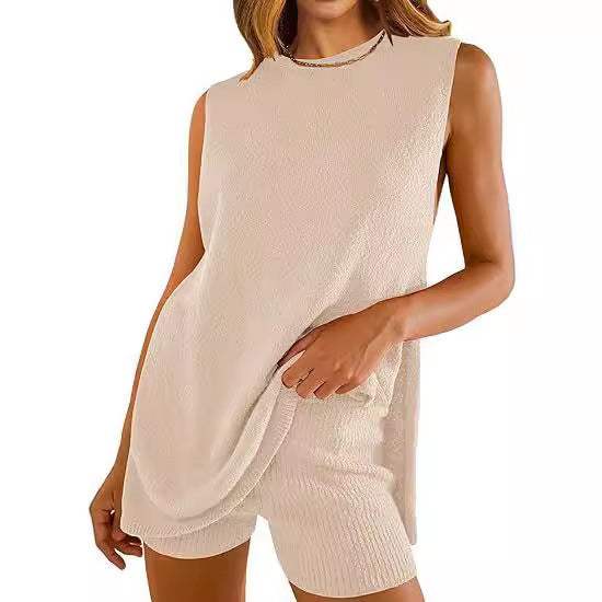 Women's Thickened Summer Loose Sleeveless Two-piece Knitwear