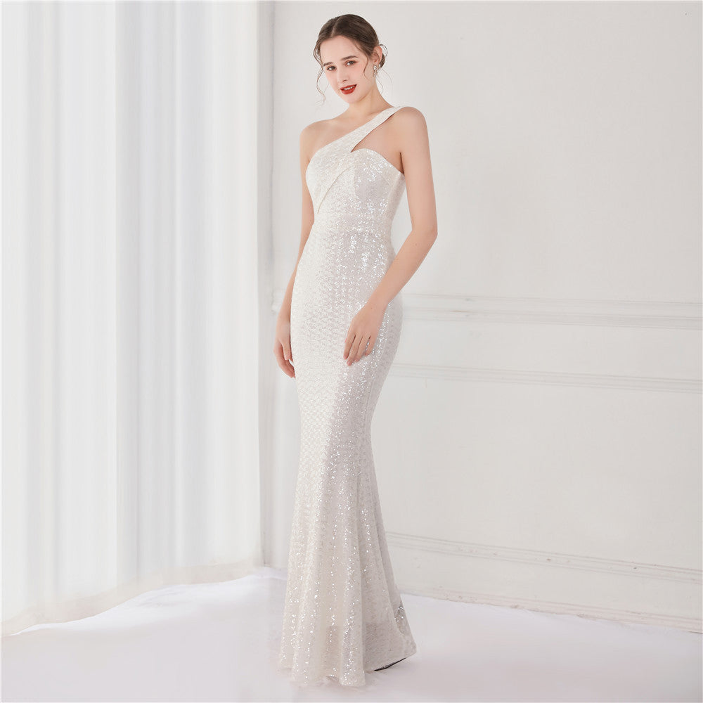 Sequined Dream Party Dress Sexy Long Wedding Dresses