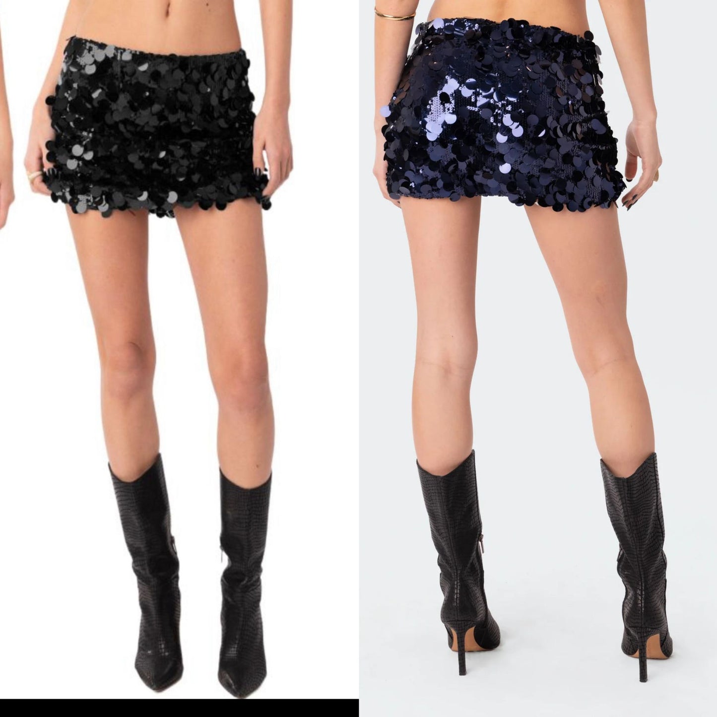 Women's Spring Irregular Sequin Fashion Miniskirt Skirts