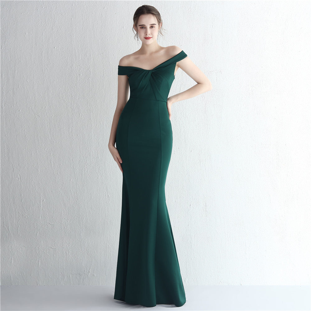 Long Dinner Party Slimming Fishtail Car Evening Dresses