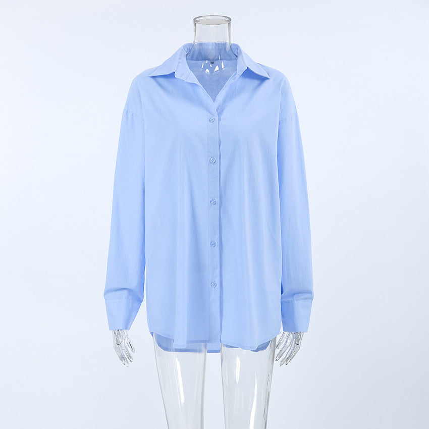 Autumn Niche Design Cotton Lazy Casual Shirt Blouses