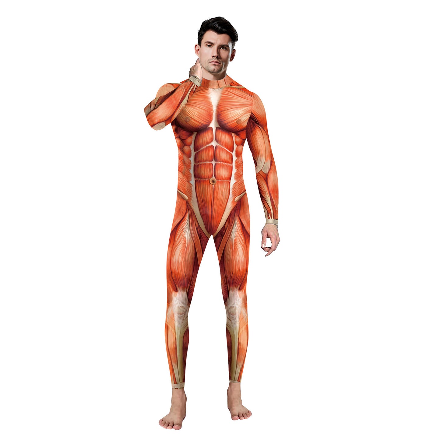 Halloween Stage Performance Wear Muscle Line Costumes