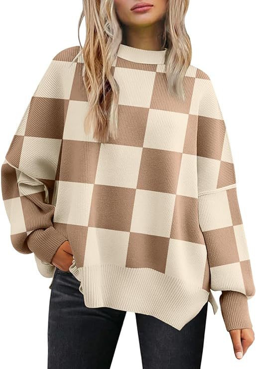 Women's Loose Pullover Fashion Long Sleeve Split Sweaters