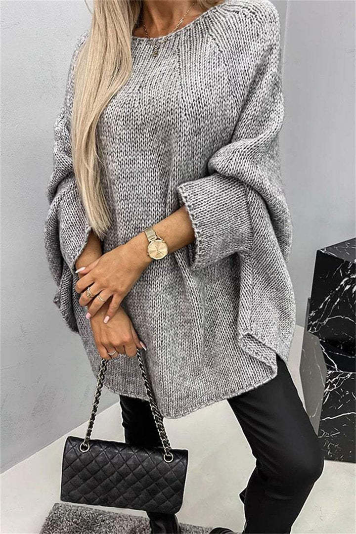 Women's Autumn Cape Poncho Fashionable Knitted Shawl Sweaters