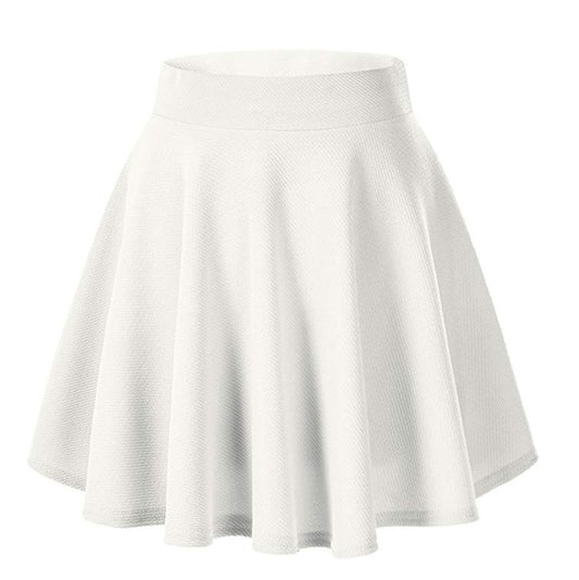 Women's Basic Versatile Stretch Flared Leisure Mini Skirts