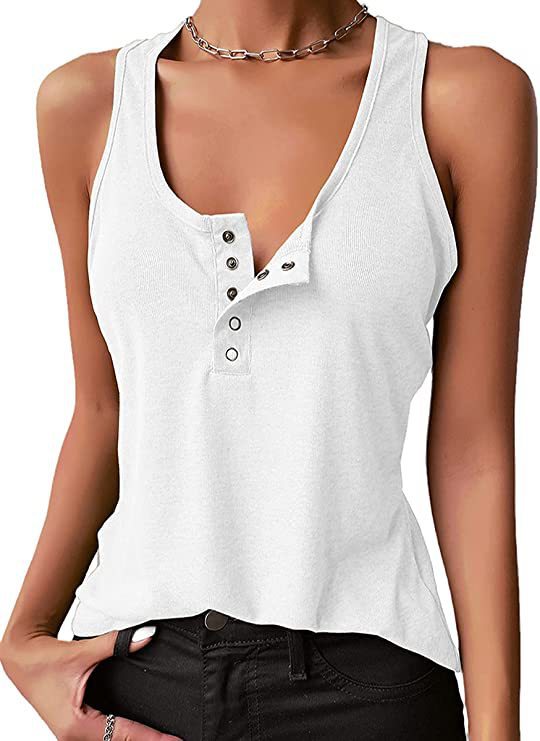 Women's Solid Color Sexy Inner Wear Outer Thread Tops